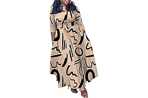 Stylish and Elegant Women's African Print Dress
