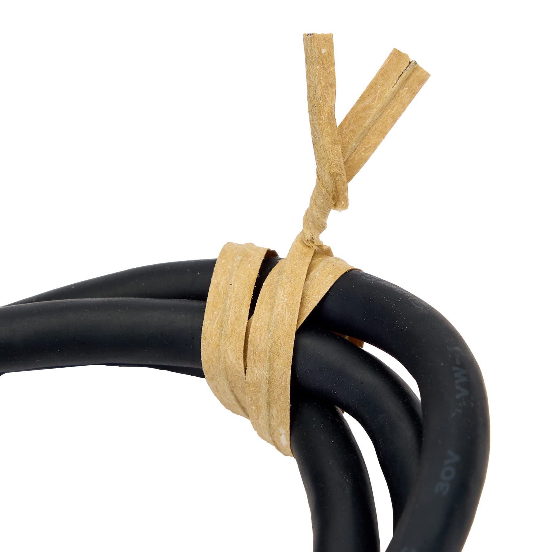 La cordeline 1000 Fascette Twisted Carta Kraft+Filo Metallico 15cm per Borse, bustine, fermacavo, Naturale