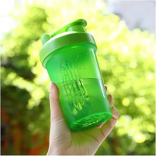 Cekaso Batidora de botellas para batir y antes del entrenamiento, la mejor taza agitadora (sin BPA) con tapa de bucle clásico y bola batidora,