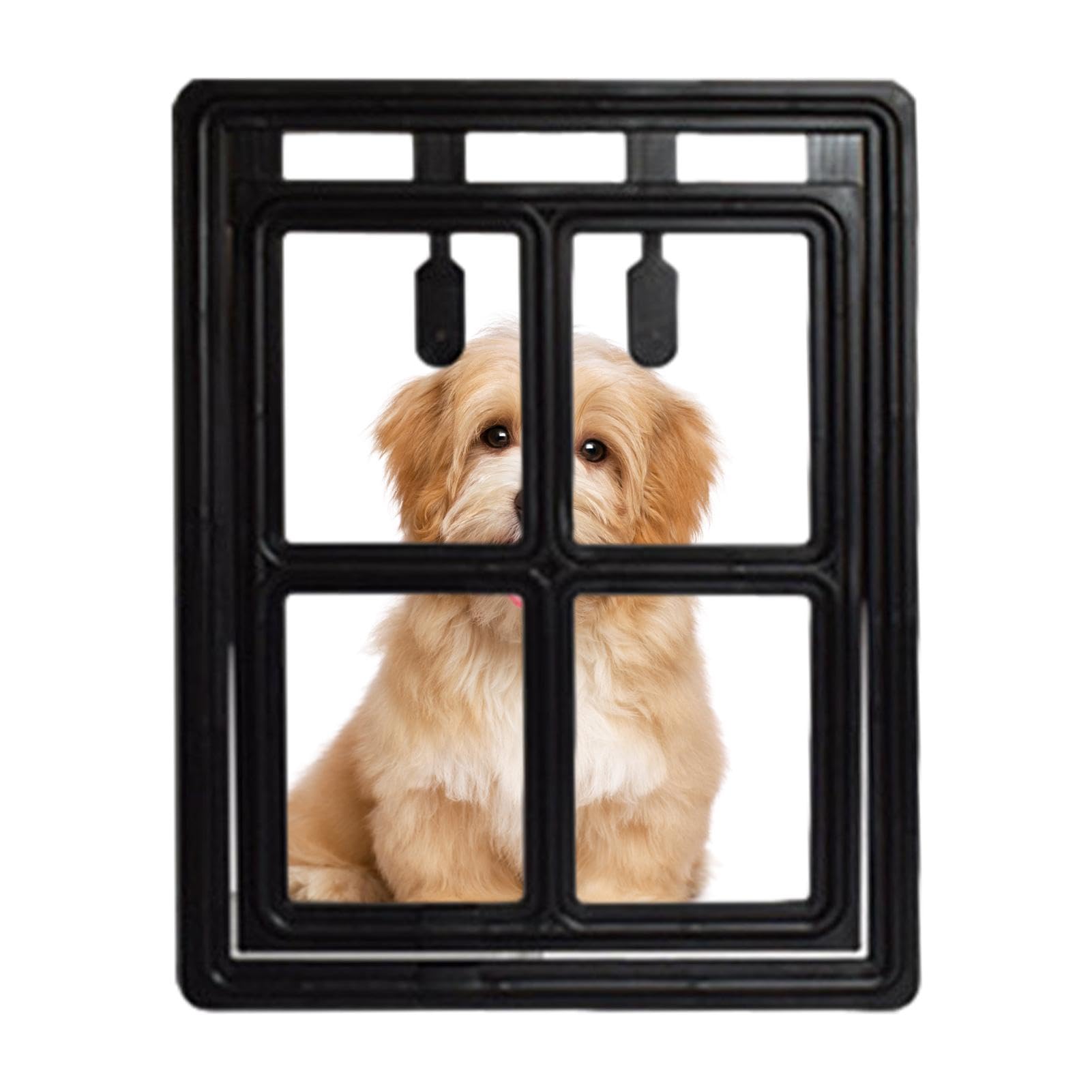 Chatière pour chats et chiots - Porte pour chien murale à fermeture magnétique