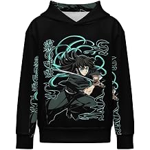 Muichiro Kids Hoodie 3d Print Sweatshirt Soft Pullover Hooded With Big Pockets For Boys Or Girls