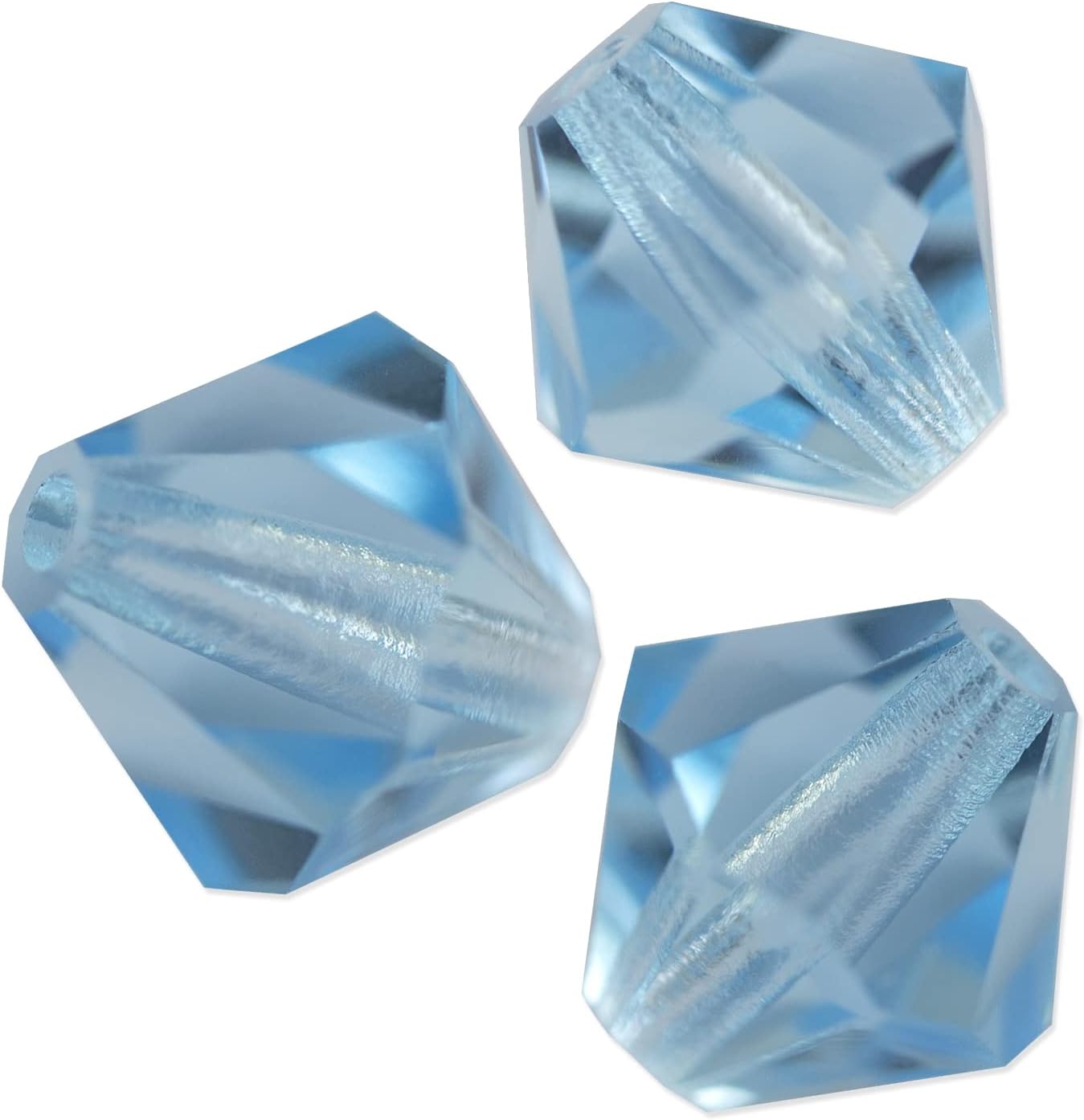 Preciosa Crystal Bicone Bead 4mm Aqua Bohemica (Package of 50)
