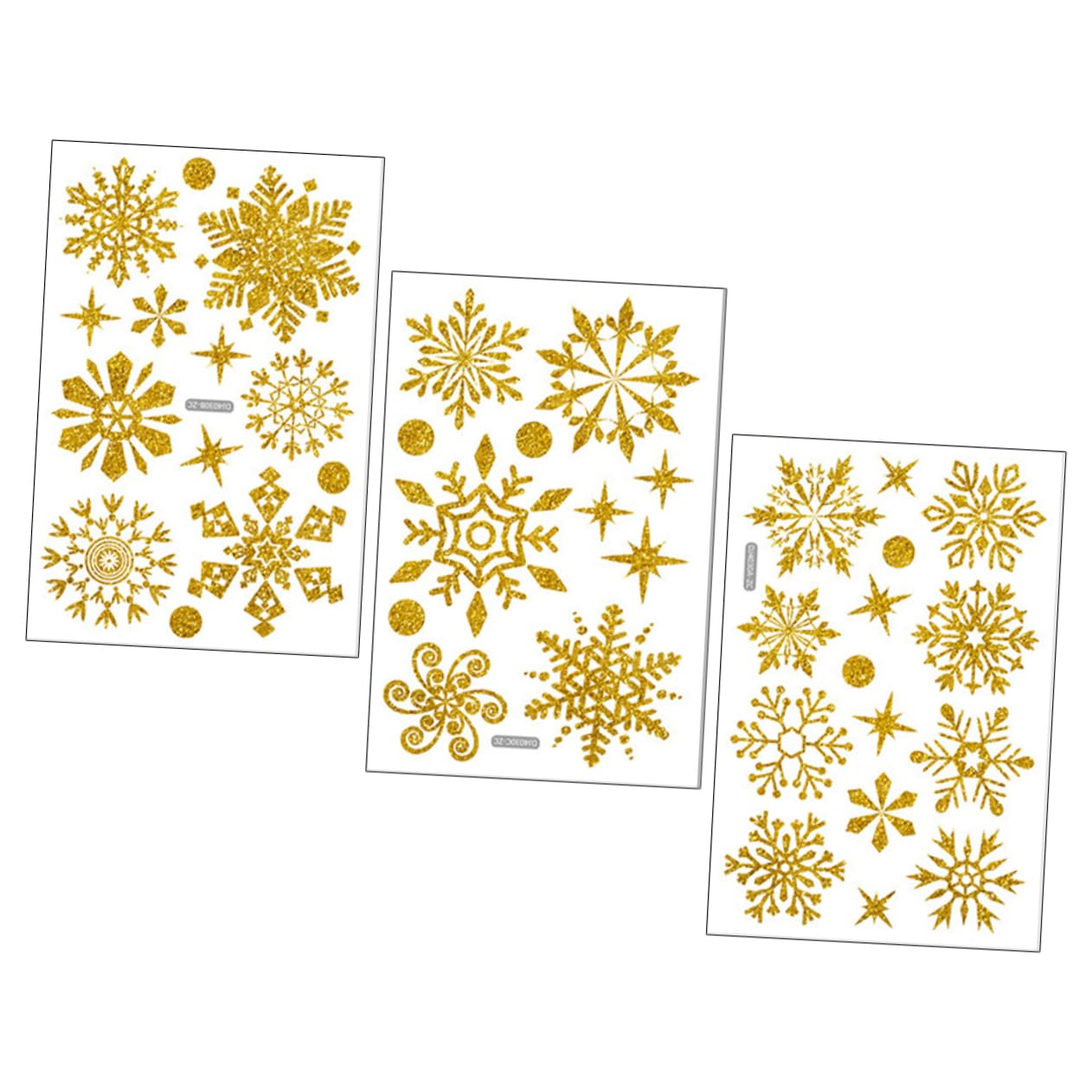 Cabilock 3 Set Adesivi Decorativi Per Finestre Natalizi Statici Vista Facili Da Installare Adatti Per Decorazioni Domestiche E Festive 6 Fogli*3