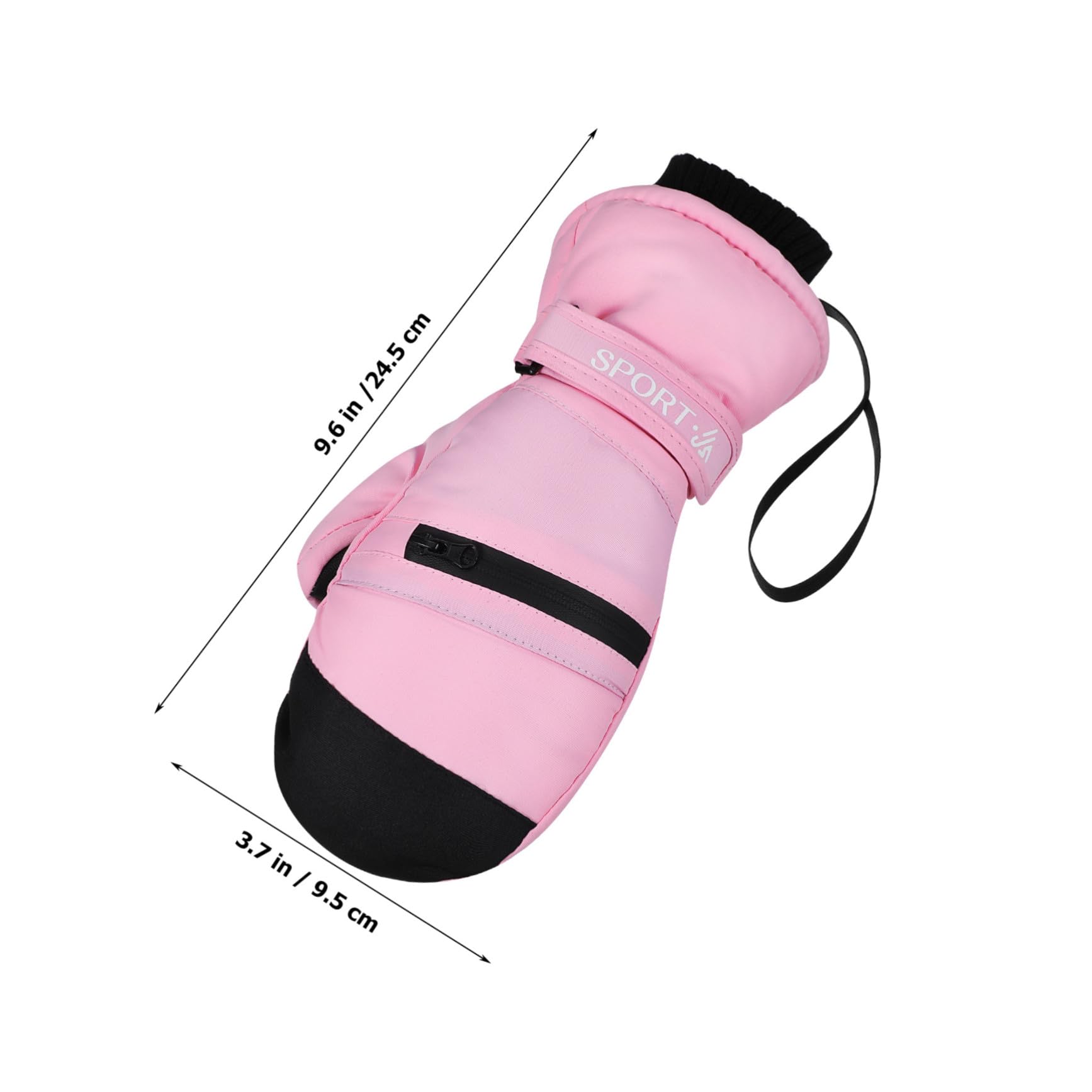 Mipcase Guantes Térmicos para Mujer Impermeables y Cálidos Mitones Táctiles Resistentes al Agua para Invierno Senderismo Paseos con Perros y Actividades Talla S Rosa