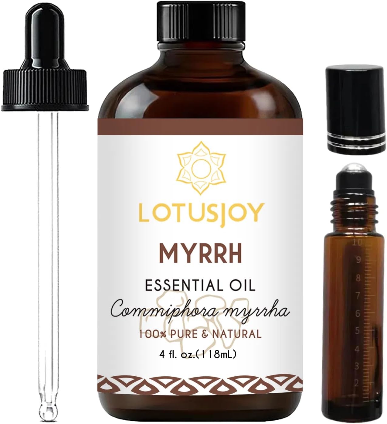 Myrrh Essential Oil for Skin Hair Diffuser Candle Soap Making – 4 Oz