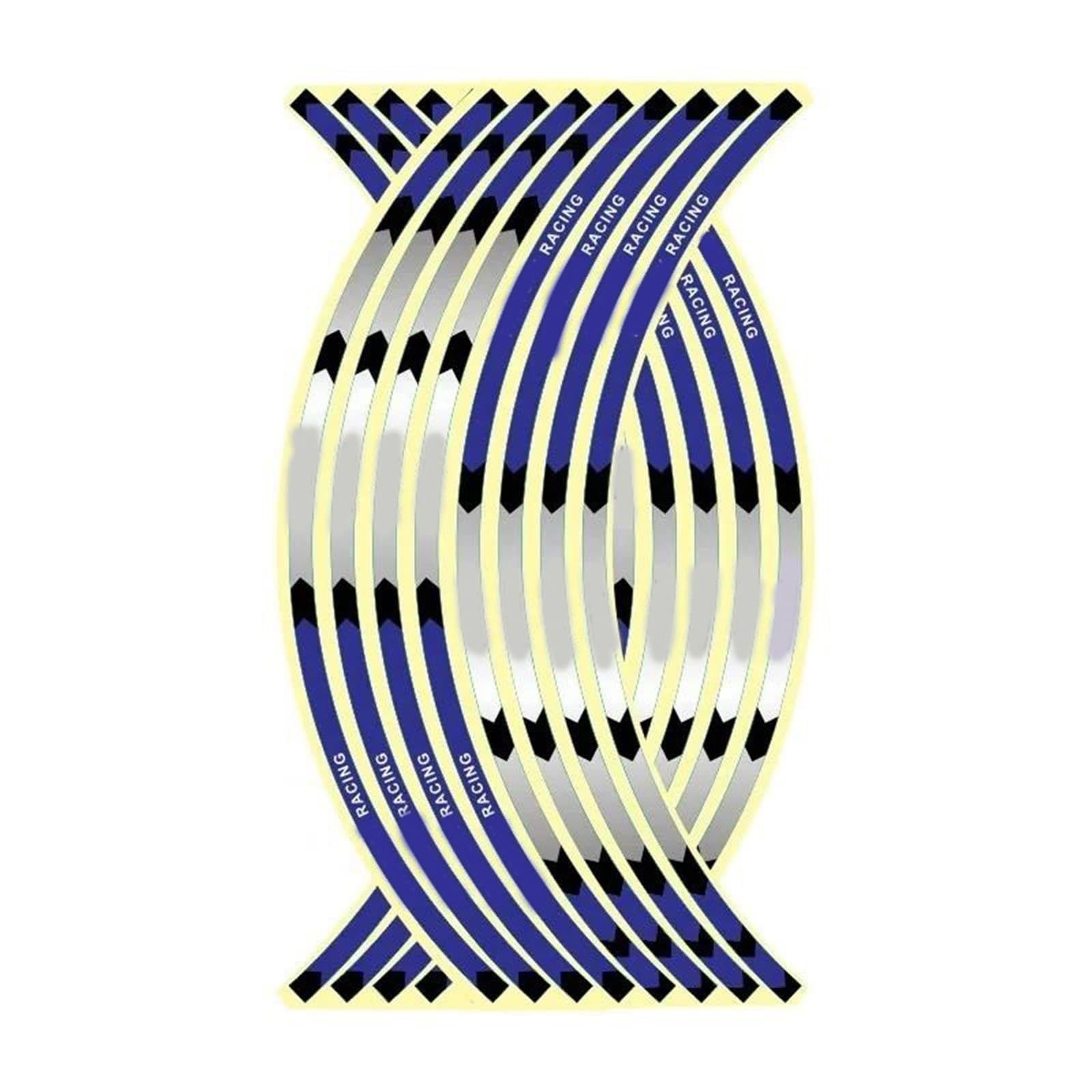 Sticker Part for R17 and R18 Inch Universal Motorcycle Reflective Waterproof Wheel Decorative Accessories Hub Sticker