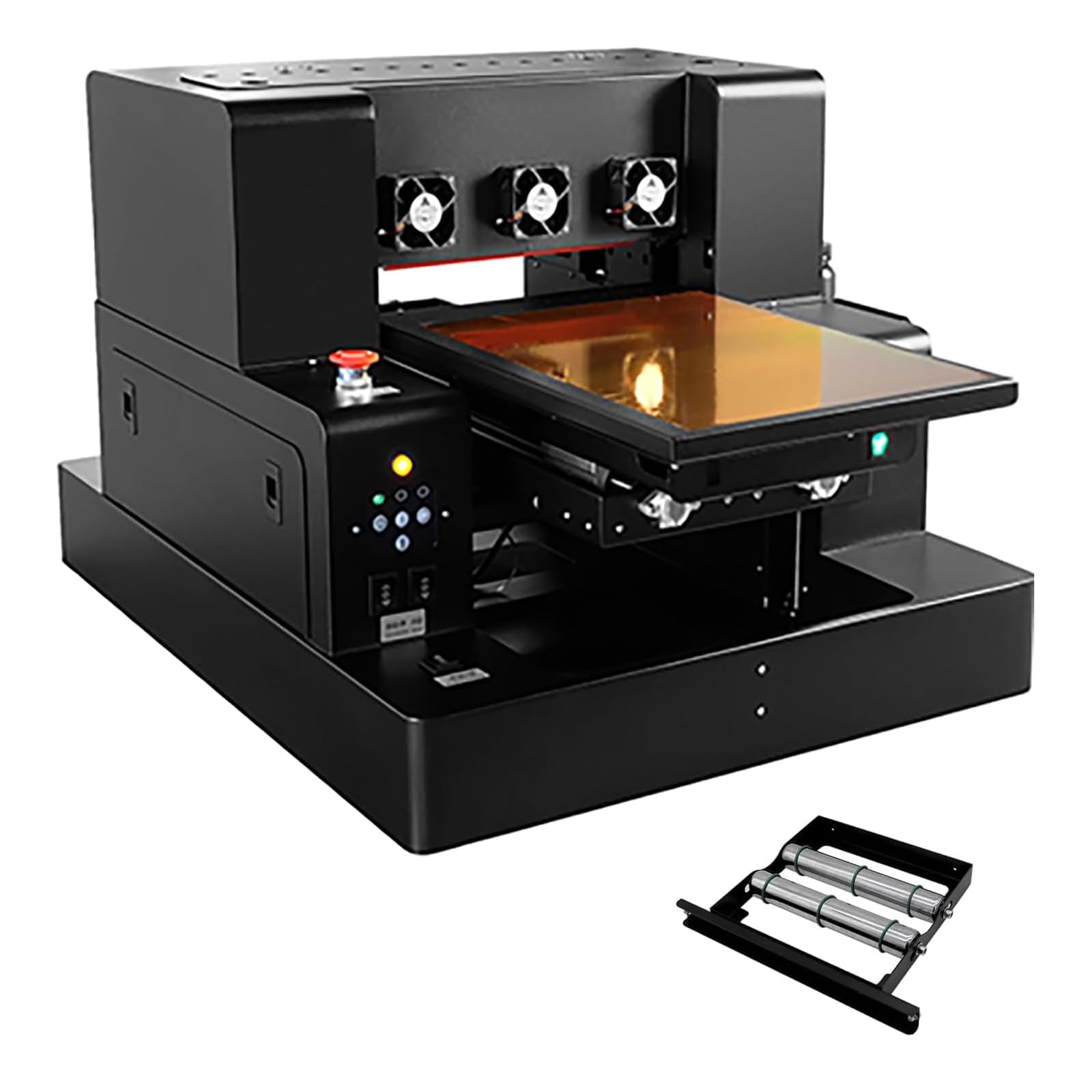 A3 XP600 UV Printer, High Precision 5760 * 1440dpi UV Printer Machine with 32 * 50cm Printing Area & Bottle Holder, for Acrylic Metal Leather Bottles Phone Cases (A3)