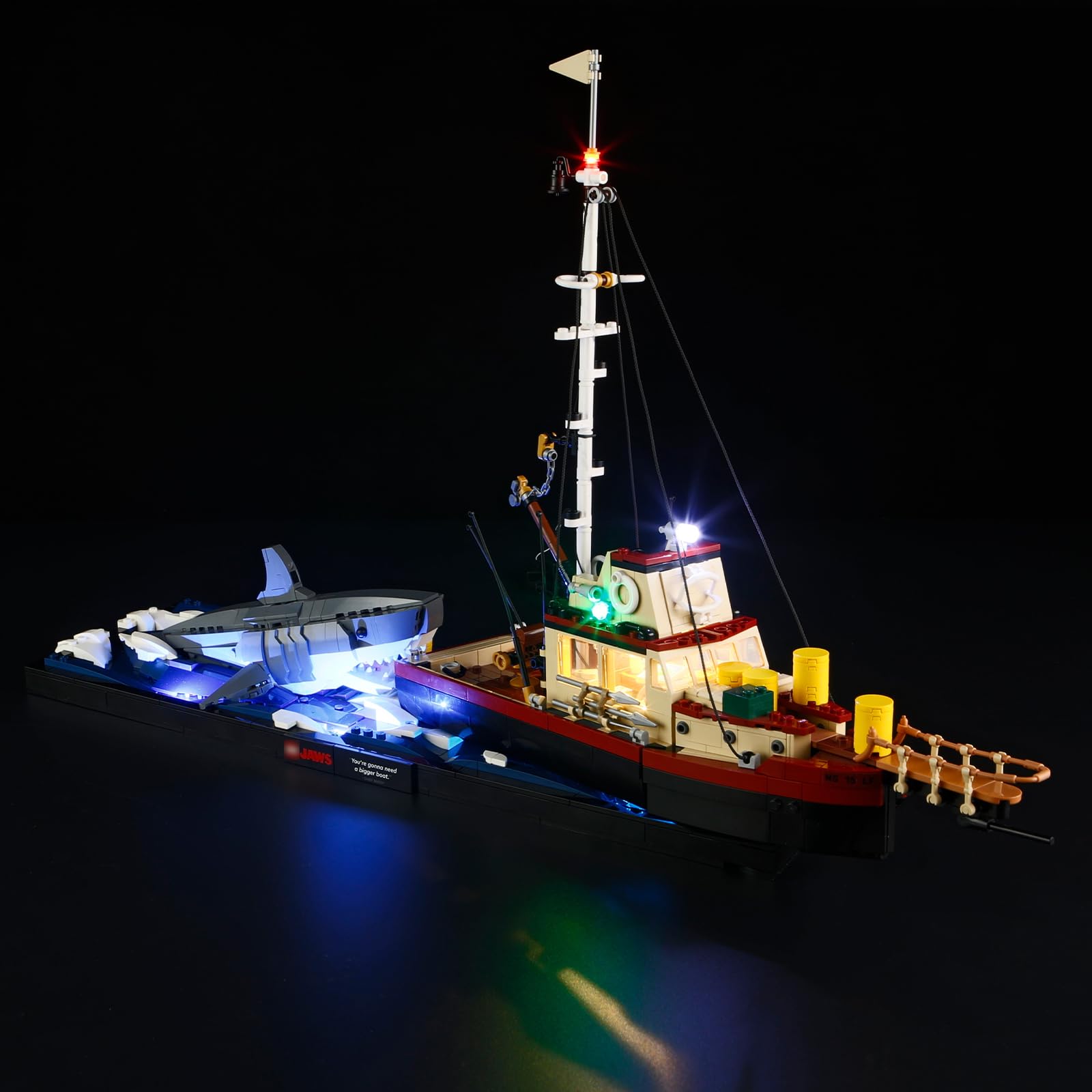 LED Lights Compatible with Lego Ideas Jaws 21350 Building Blocks - Not Included The Model- Gift Idea for Boys and Girls