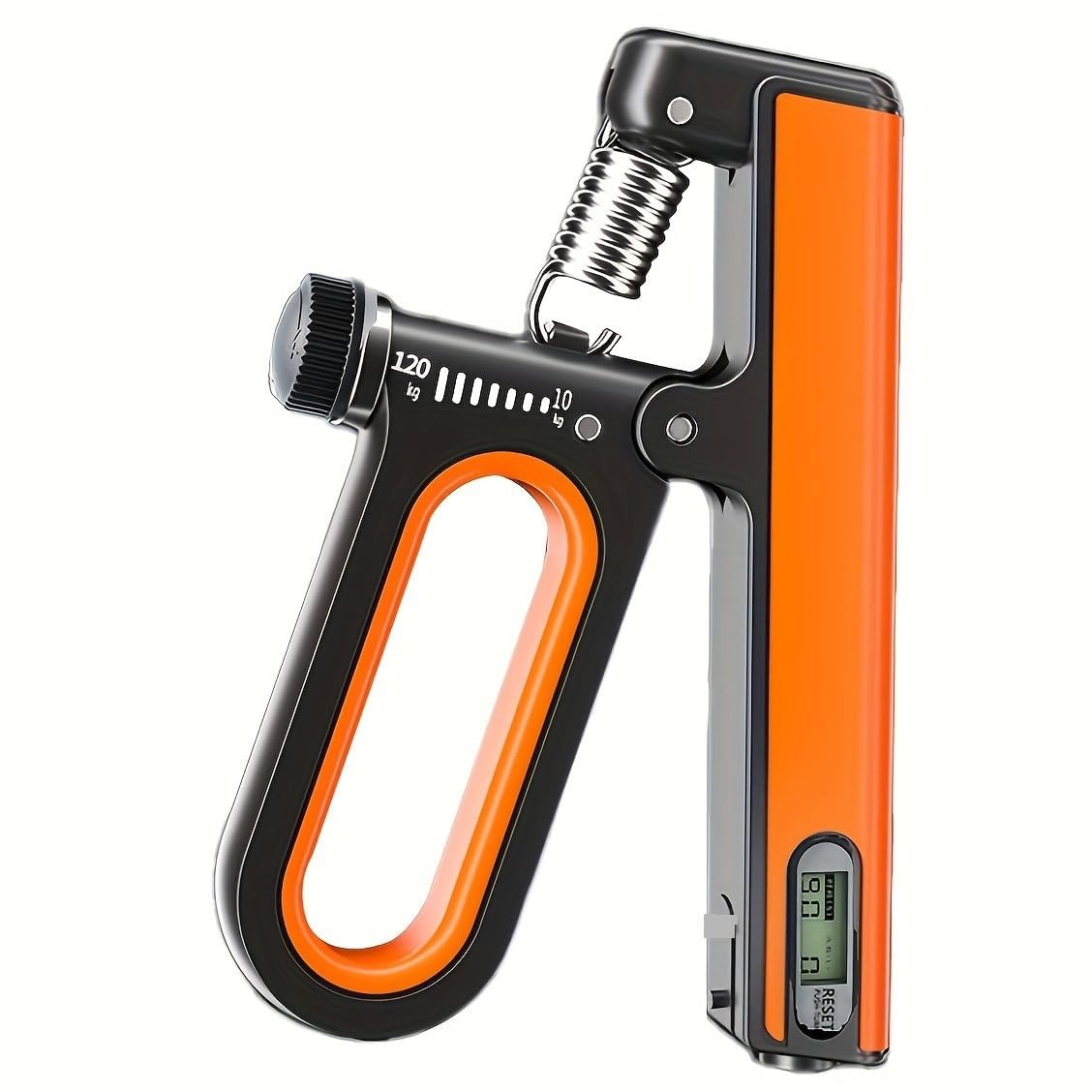 UDKI Hand Grip Strengthener with Smart Timer & Counter - Adjustable Resistance 10-120 kg - O-Shape Handle with Non-Slip Grip Exerciser - Workout for Strong Wrists, Forearms, Hands, Arms - Muscle Building, Hand Injury Recovery (Orange) (B0D9VZ9CSS) Amazon Price History, Amazon Price Tracker