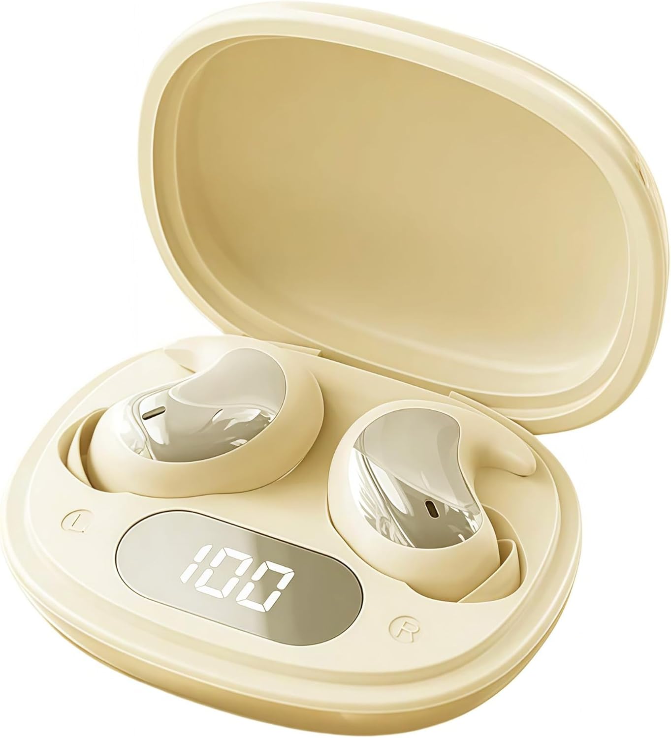 Sleep Earbuds for Side Sleepers - Built in Sleep Mode with 2 Natural Sounds White Noise, Sleep Buds Noise Cancelling Side Sleeper, Sleep Aid Headphones (Skin)