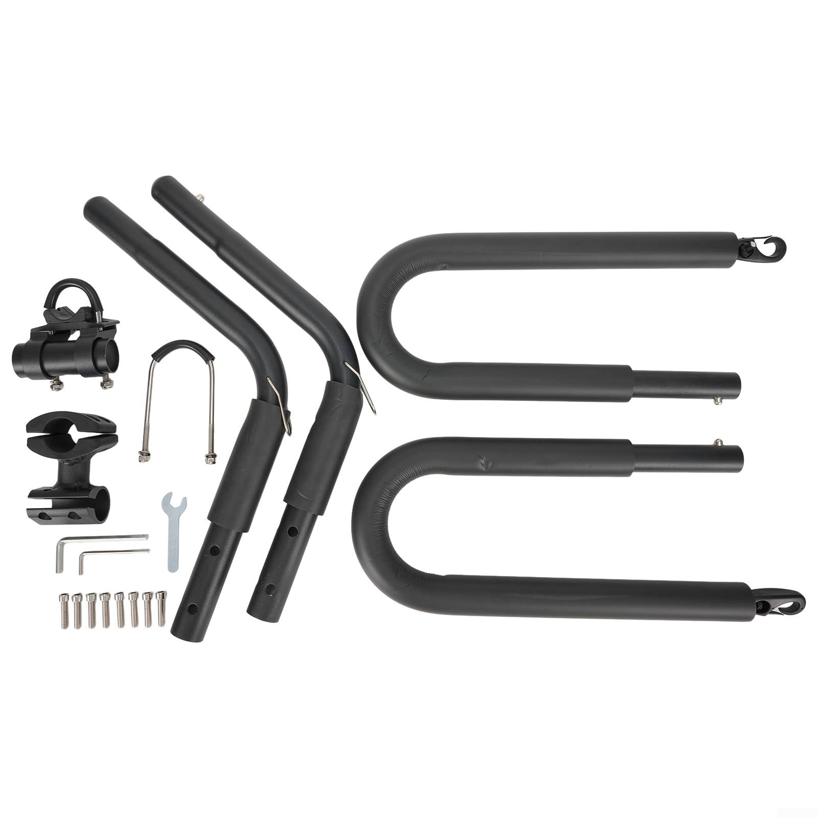 Support de planche de surf en alliage d'aluminium pour vélo, robuste avec protection en mousse épaisse, facile à installer, support de planche de surf pour longboard, charge maximale 40 kg