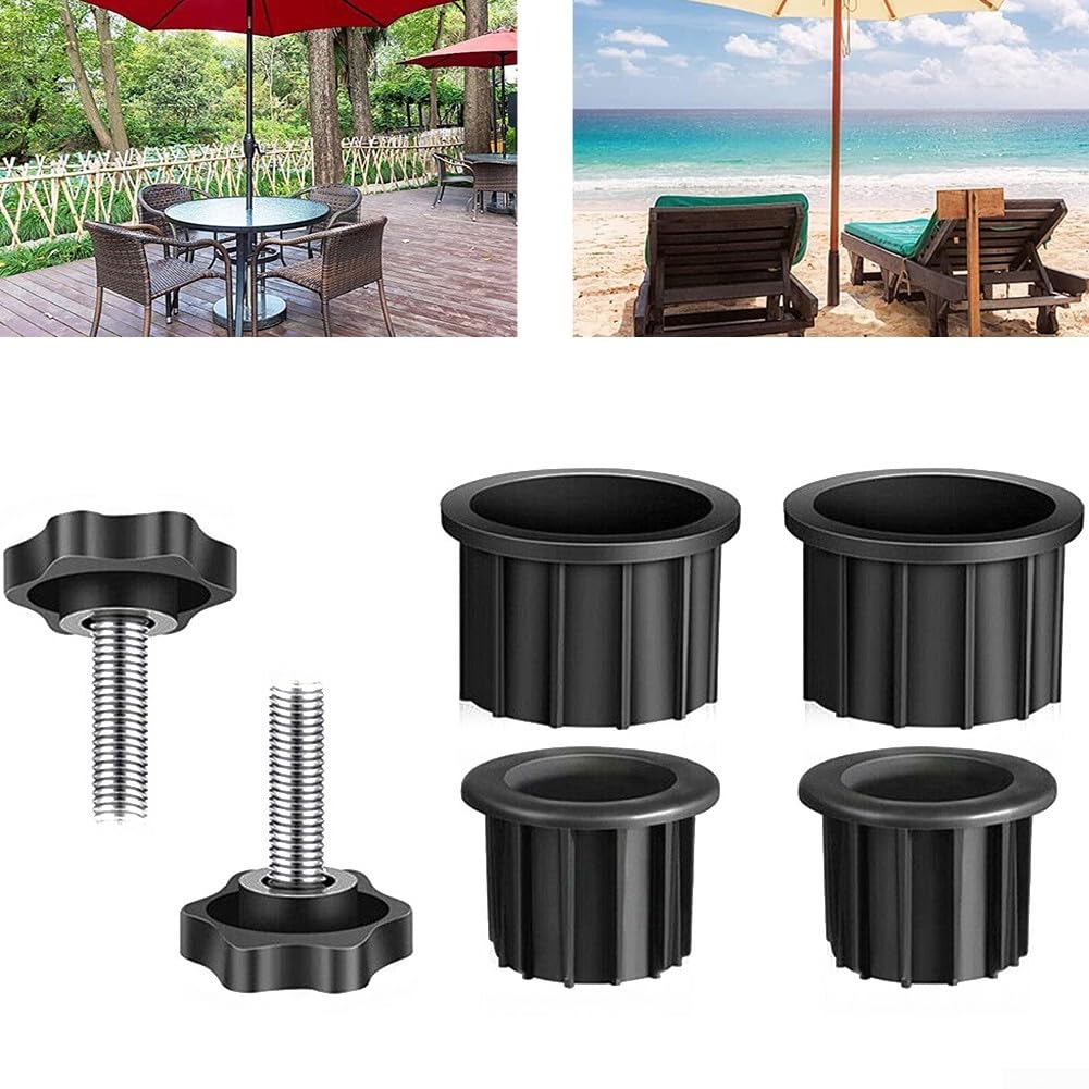 Base per ombrelli Parti di ricambio – Base per ombrellone da patio, anello con foro in plastica resistente, base per ombrellone, supporto con foro per anello e tappo per esterni, patio, tavolo