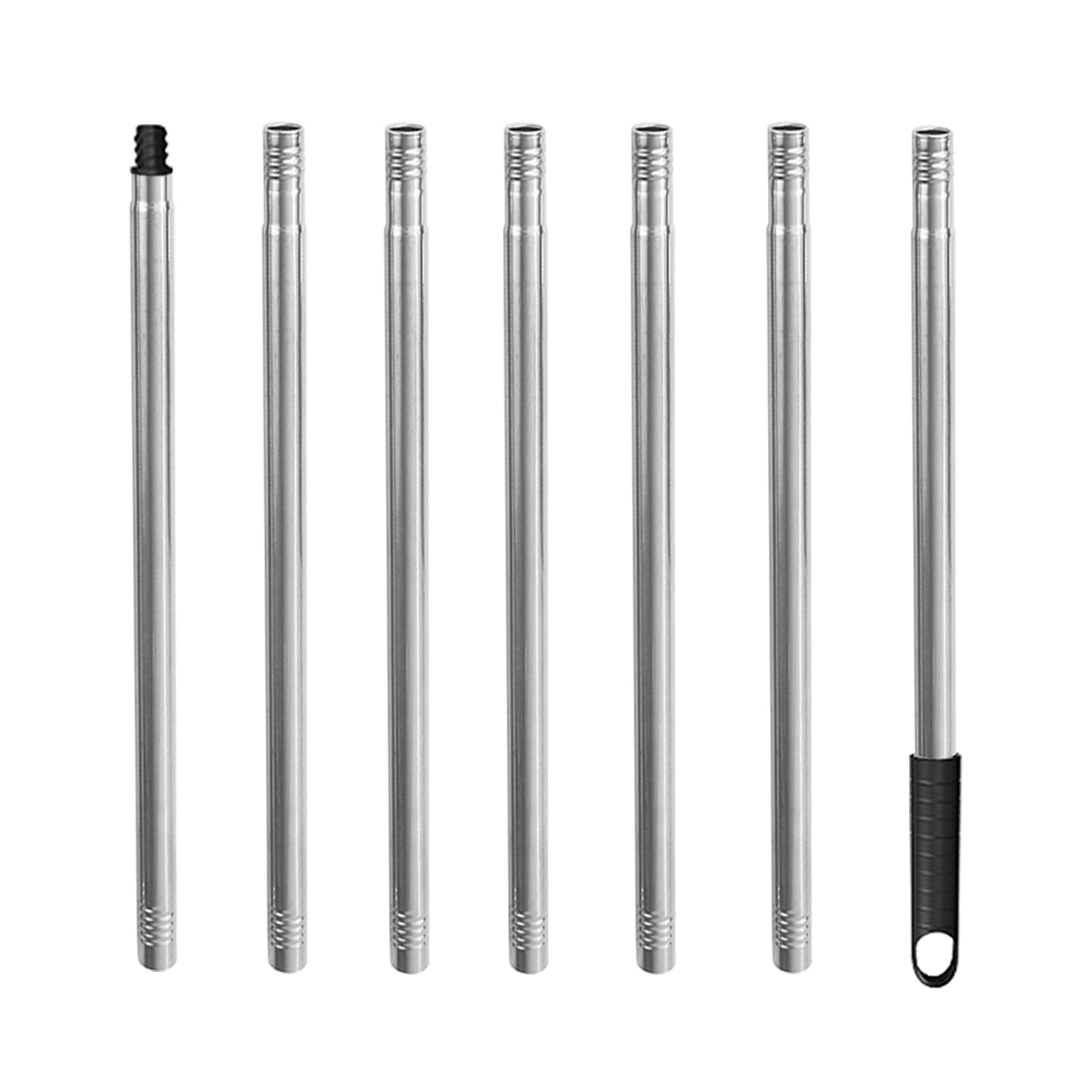 Adaptador de varillas de extensión, adaptador de pulverizador ajustable con barra telescópica de 2,8 m, extensión de lata de aerosol para lata de aerosol, color negro