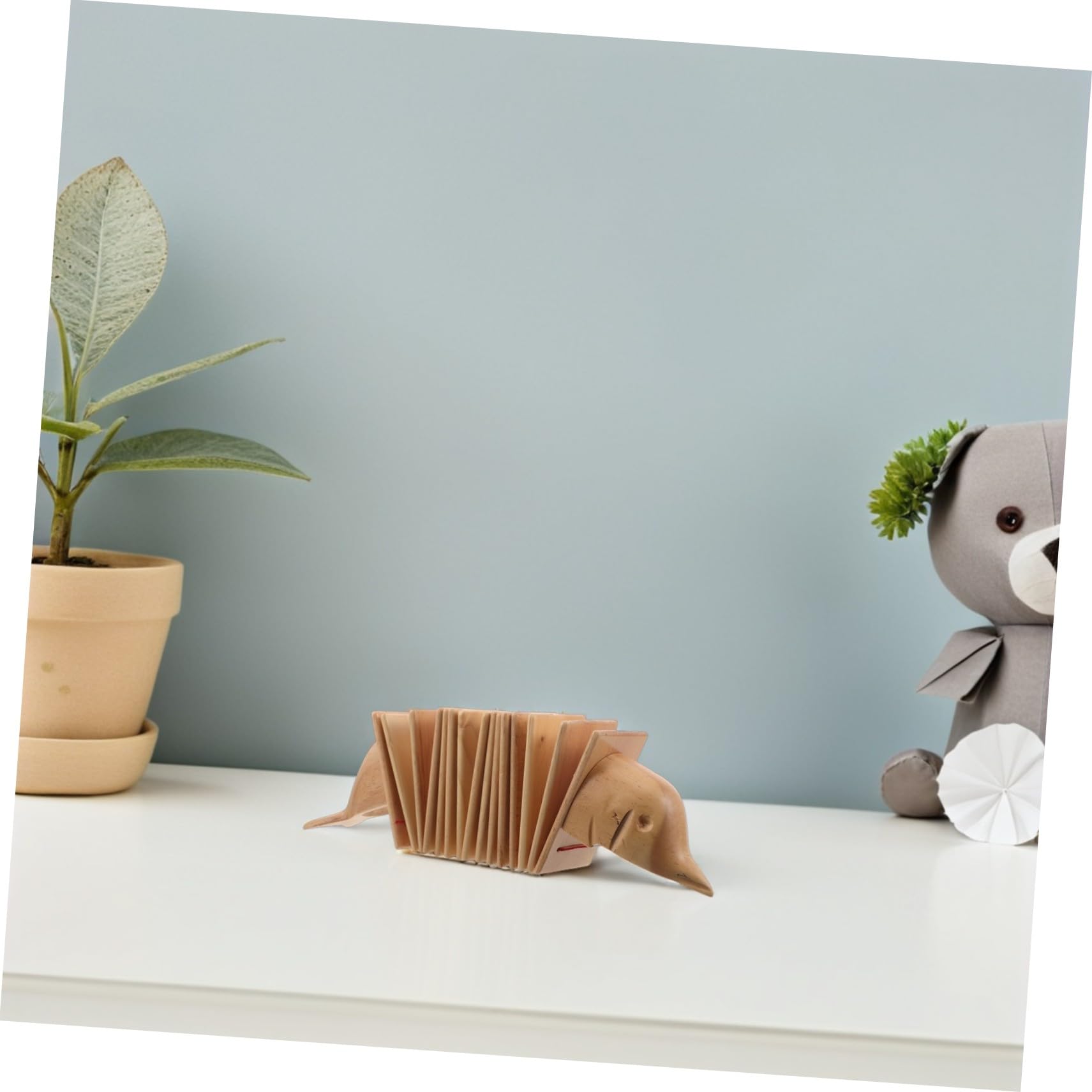Batacchio Musicale in Legno a Forma di Delfino, Khaki | Giocattolo Musicale che Bussa, per Piccoli Strumenti Musicali e Strumenti per Piccoli, Festa Scuola Decor
