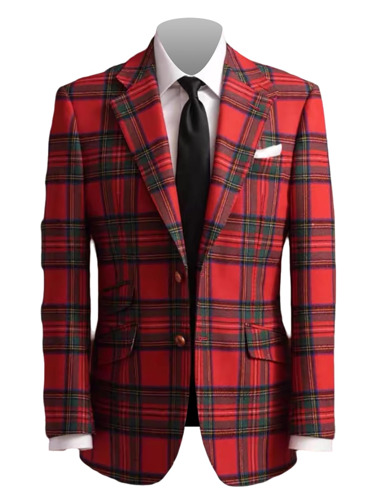 Giacca sportiva da uomo in tweed scozzese, rossa, elegante, sottile, misto lana, caldo, cappotto Norfolk per feste, balli, cene, matrimoni
