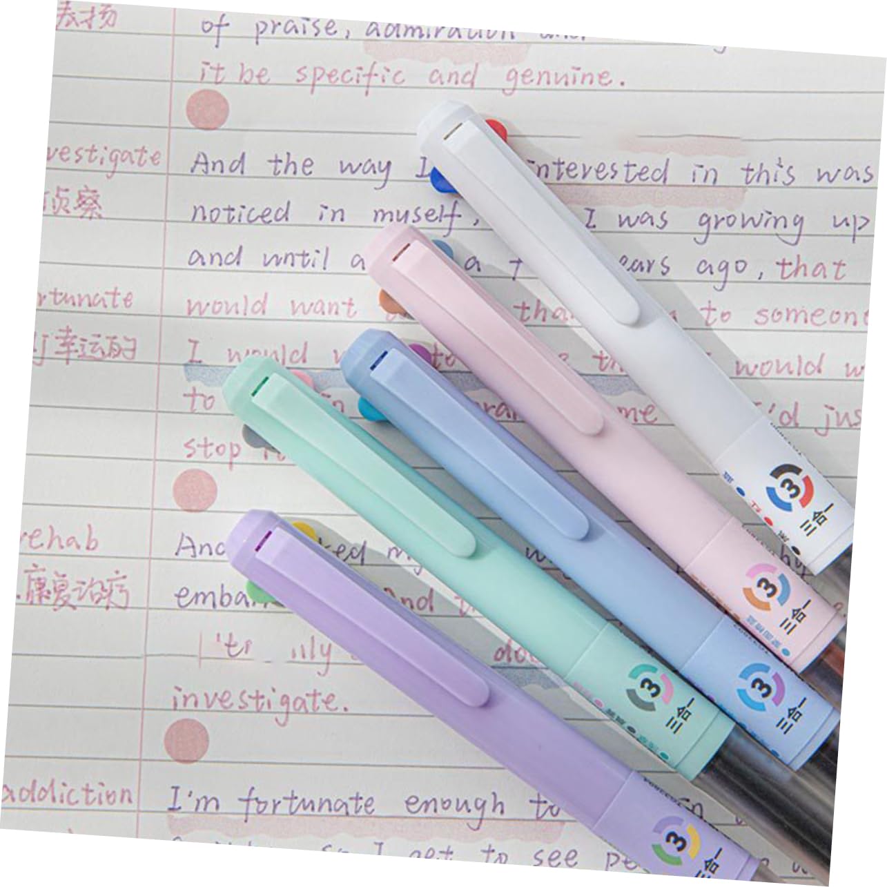 Amazon | Ciieeo 多機能ボールペン 5本セット プレスタイプ インク