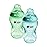 Tommee Tippee Natural Start Baby Bottle, 11oz, Thicker Feed, Breast-Like Nipple for Babies 6 Months+, Green and Teal, 2 Count