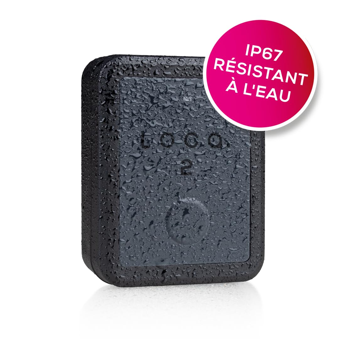 Loca 2 GPS Tracker - Aucun Abonnement Requis - Autonomie de 3 Ans - Étanche (IP67) - Tracker GPS pour Voiture, Scooter, Camping-Car, Vélo, Bateau ou Valise