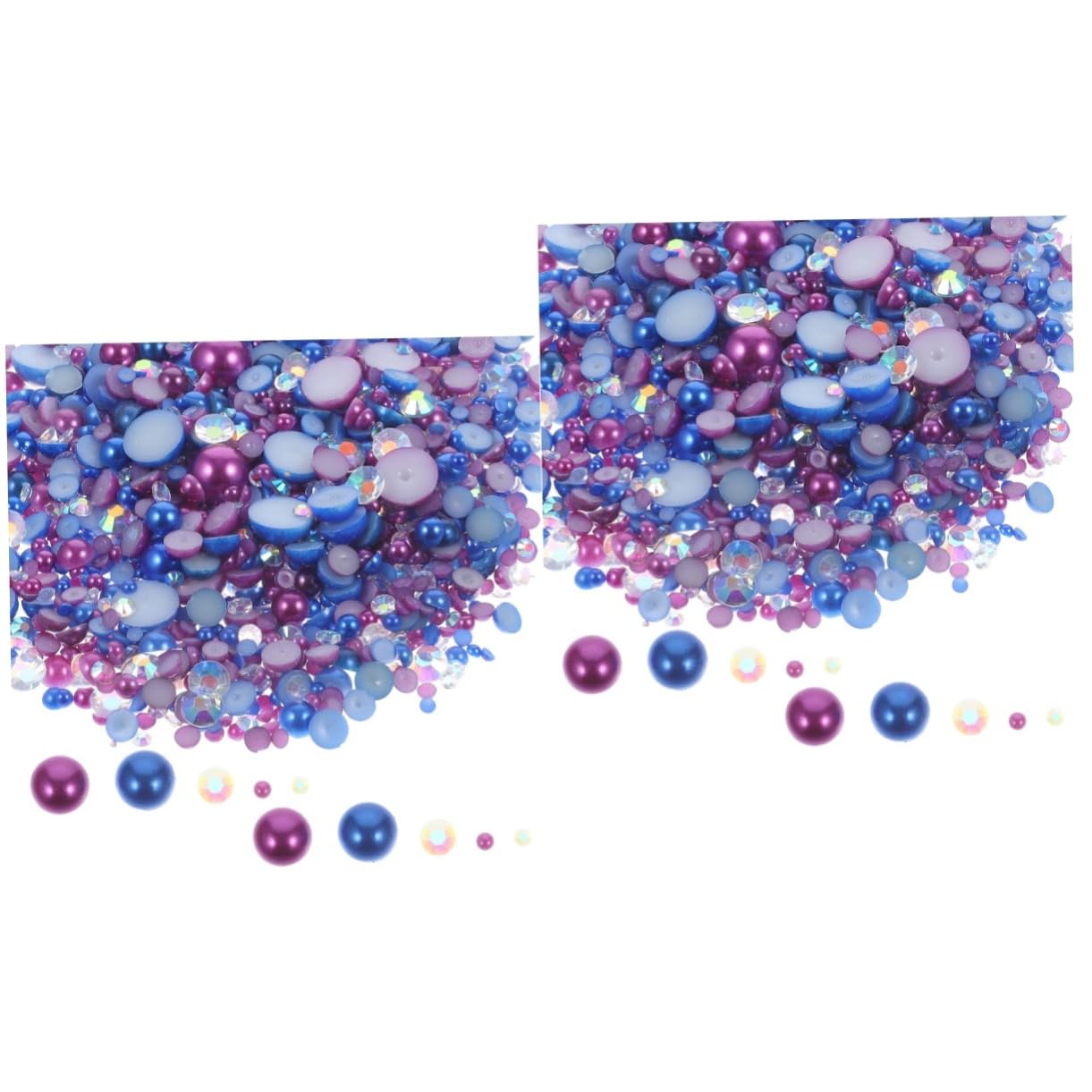 CALLARON 2 Pezzi Decorazioni Unghie Multi Resina con Adornamenti per Nail Art Facili Usare e Installare per Manicure Decorazioni per Smartphone