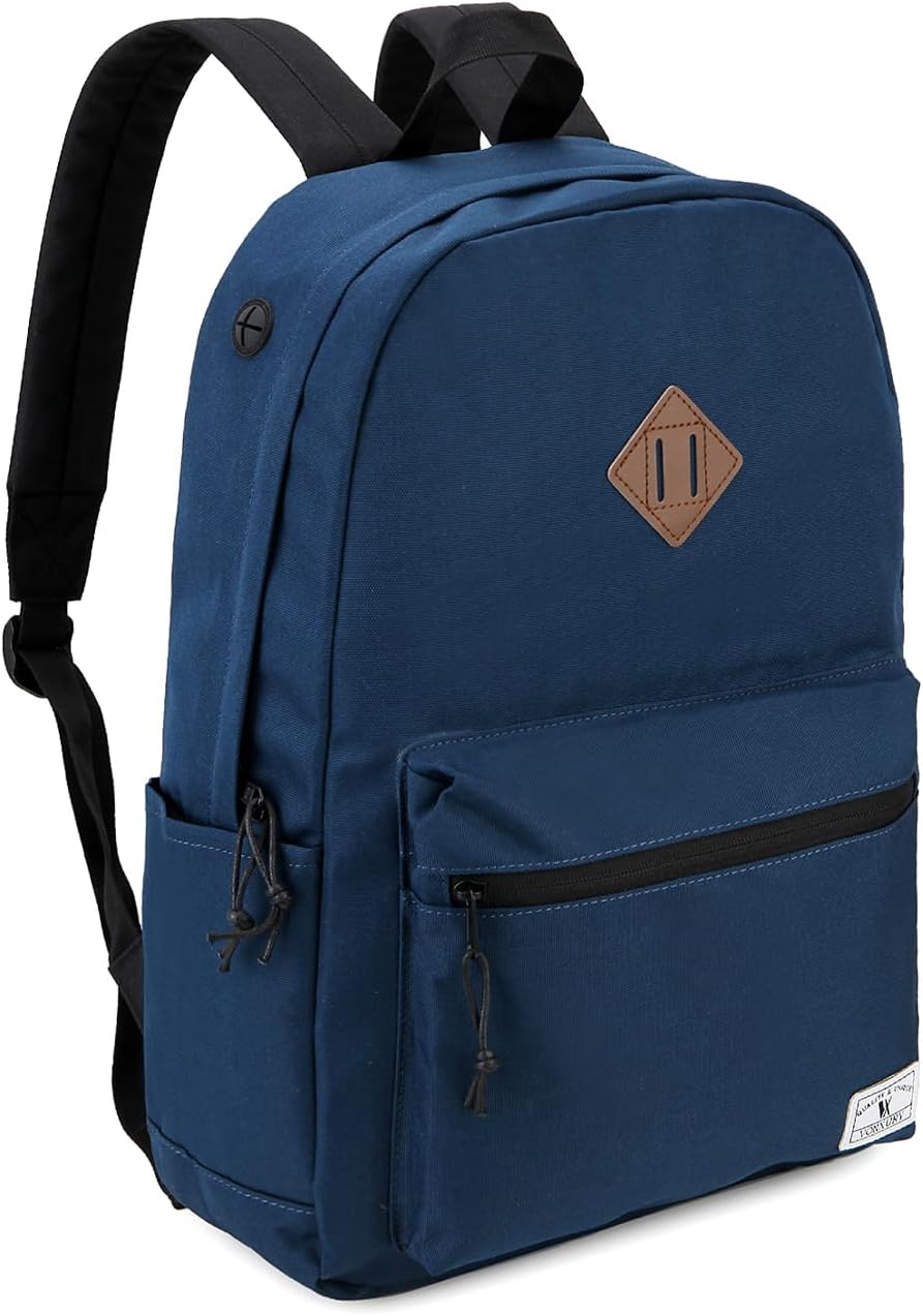 VX VONXURY Lightweight Backpack for Men Women,Simple Causal Bookbag for School Travel Work