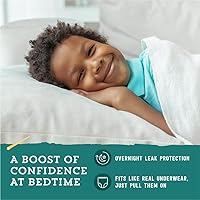Vista 3 de Marca Yaxa - Pañales de protección nocturna para niños Mama Bear para protección durante la noche, hipoalergénicos, talla L/XL (60-125 lbs), 38
