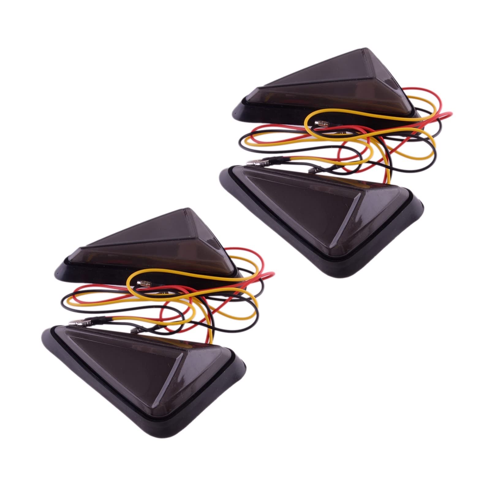 Clignotant Moto LED Double Couleur Blanc DRL et Ambre Dynamique Coulant Étanche 12V