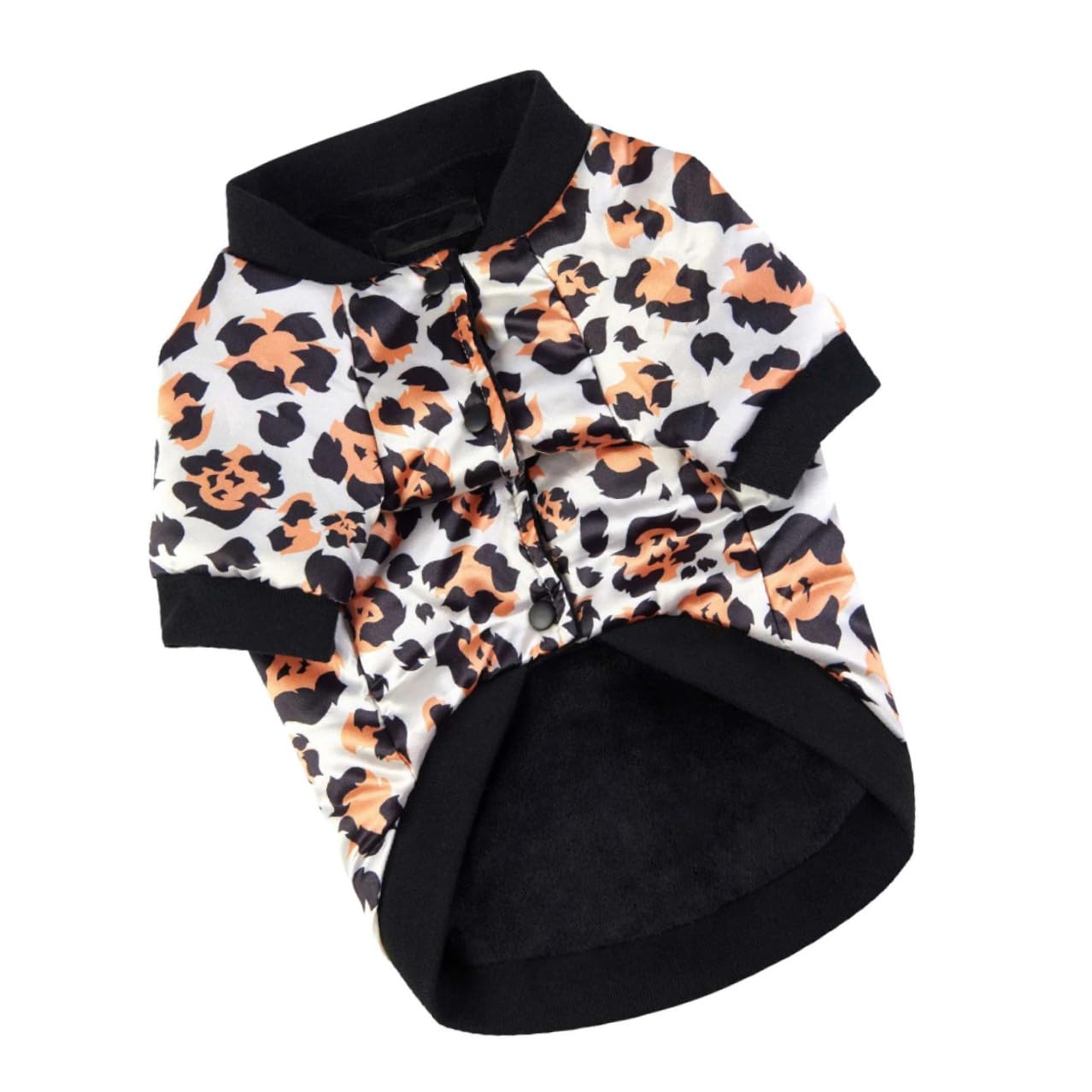 VICASKY Cappotto Caldo per Cani da Compagnia in Cotone Imbottito Stampa Leopardata 2XL, Gilet Invernale Morbido e Confortevole per Cuccioli, Abbigliamento per Animali Domestici Autunnale