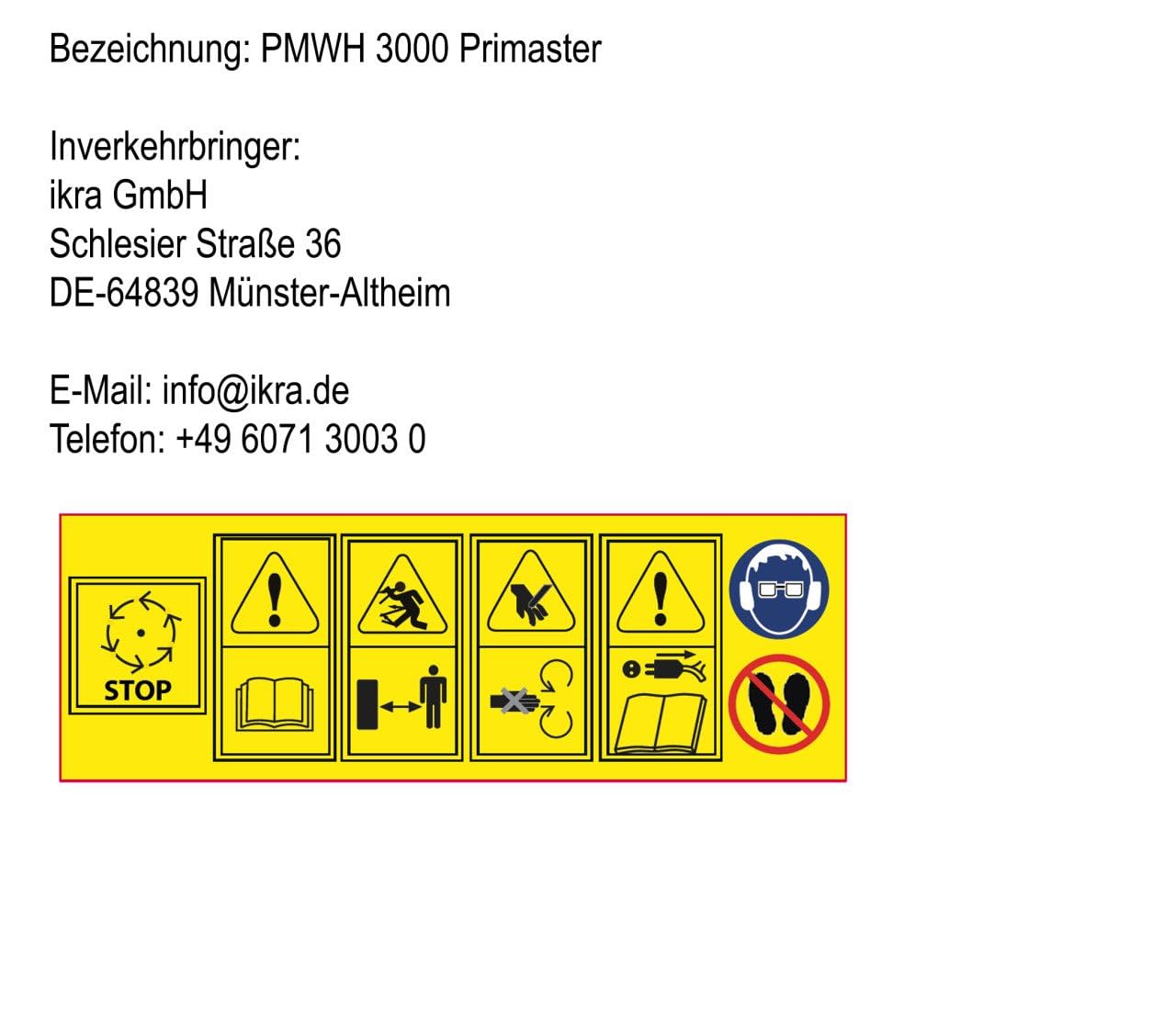 Primaster Walzenhäcksler PMHW 3000W Aststärke Ø 45mm Häcksler Leisehäcksler