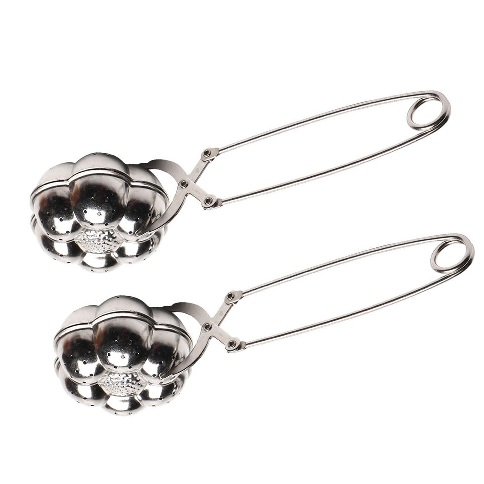 Nucelit 2Pcs Rustproof 304 Steel Teas Filter Pumpkin Styles Infuser for Home Travel Dishwasher Safe Strainer Pumpkin Teas Filter with Fine Meshes