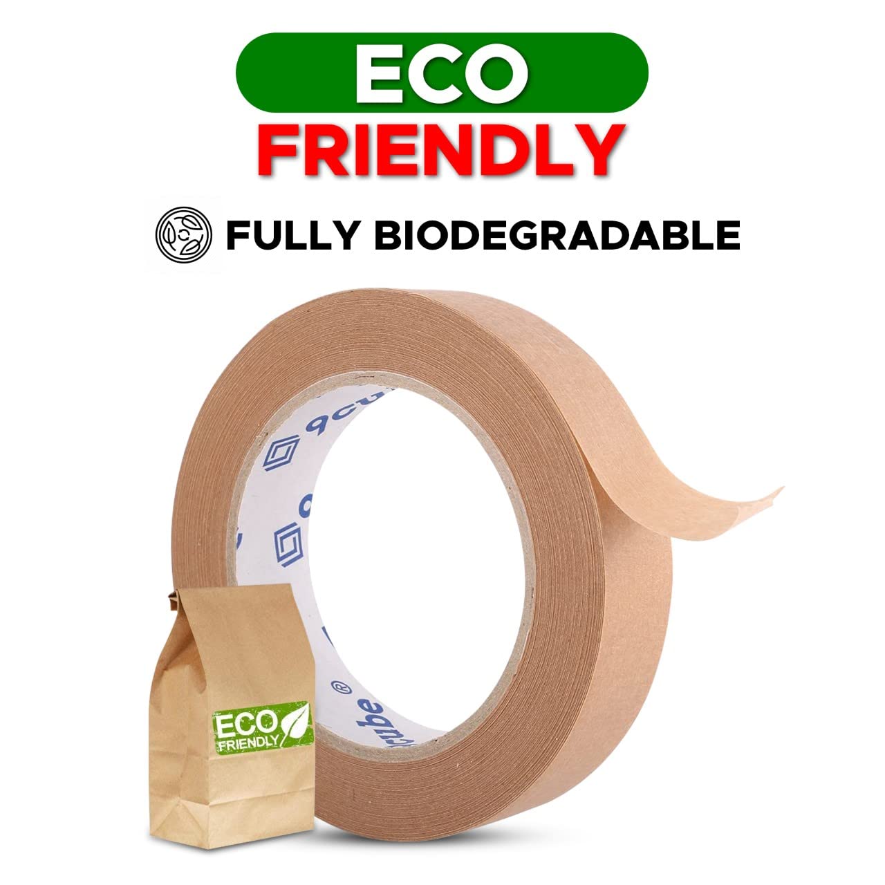 Ruban D'Emballage En Papier Kraft Marron Ultra Résistant Pour Sceller