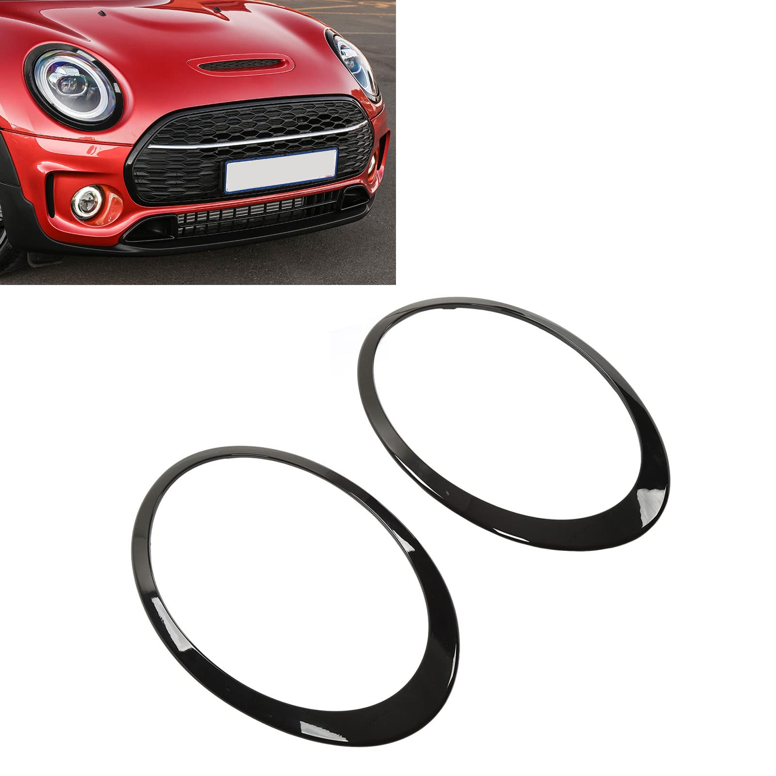Amazon | ヘッドライト サラウンド カバー トリム 2個 車 フロント