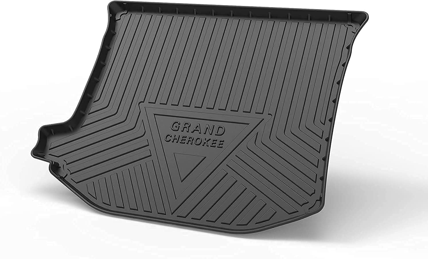 prelikes For Jeep Grand Cherokee 2012-2020 Car Rubber Rear Trunk Protector Boot Mats, Non Slip Waterproof Dust Anti Scratch Interior Accessories