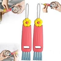 Vista 10 de Cepillo de limpieza de tapa de taza 3 en 1, cepillos de limpieza de cubierta de sellado 2025, cepillo de limpieza de grietas, cepillo limpiador de 3