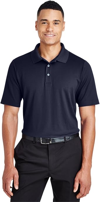Devon & Jones CrownLux PerformanceTM Mens Plaited Polo 4XL NAVY