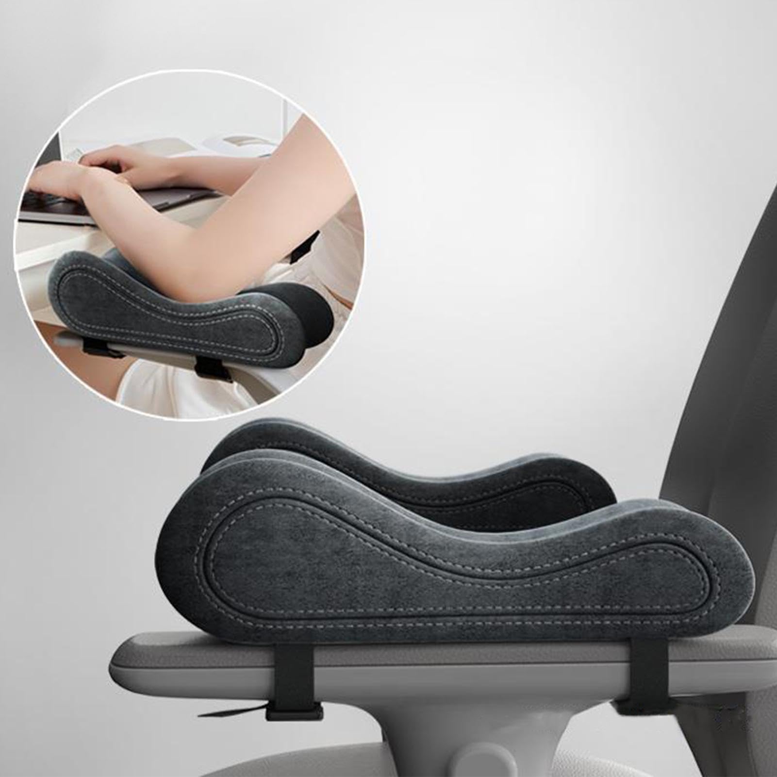 Ergonomiczne podkładki na podłokietniki | Podłokietniki do krzesła biurowego | Poduszka na łokieć | Krzesło komputerowe, Krzesło biurowe i Krzesło do biura, żelowa podkładka z uchwytem