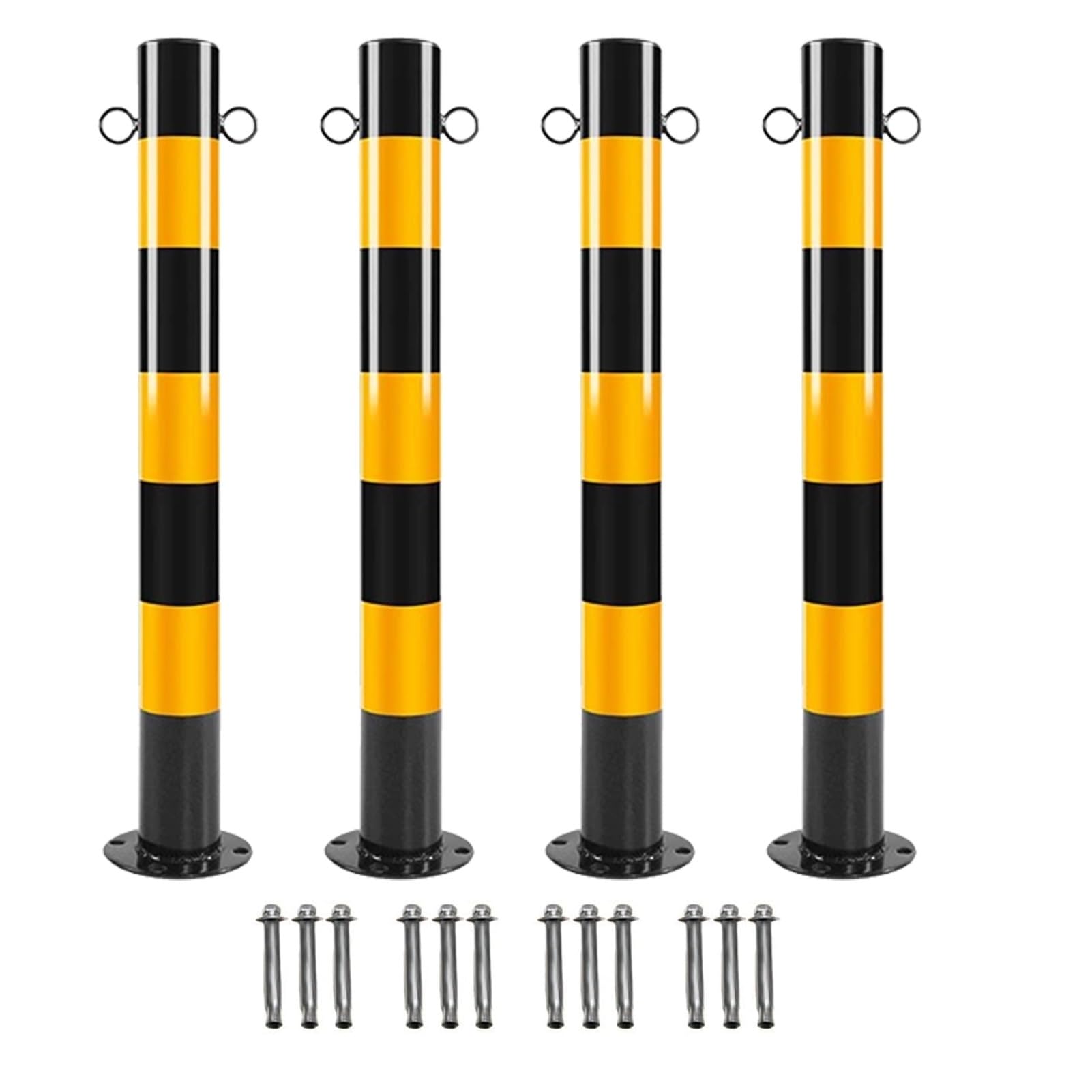 Barrière de stationnement pour contrôle de la circulation lot 4 bollards