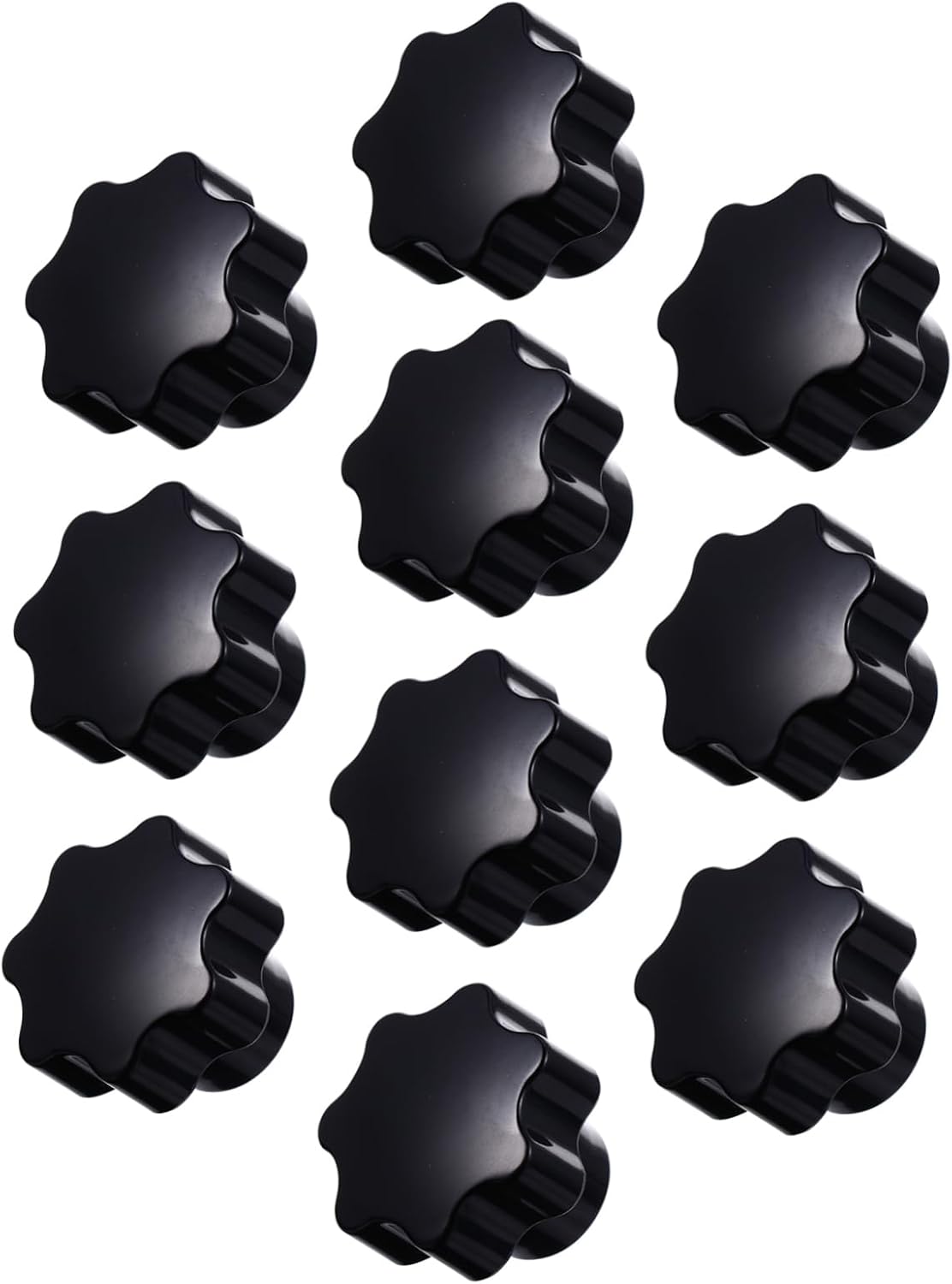 Luxshiny 10Pcs Star Knob Handles Thru Knobs for Machinery Instruments Furniture Versatile Grip Knobs for Industrial Use