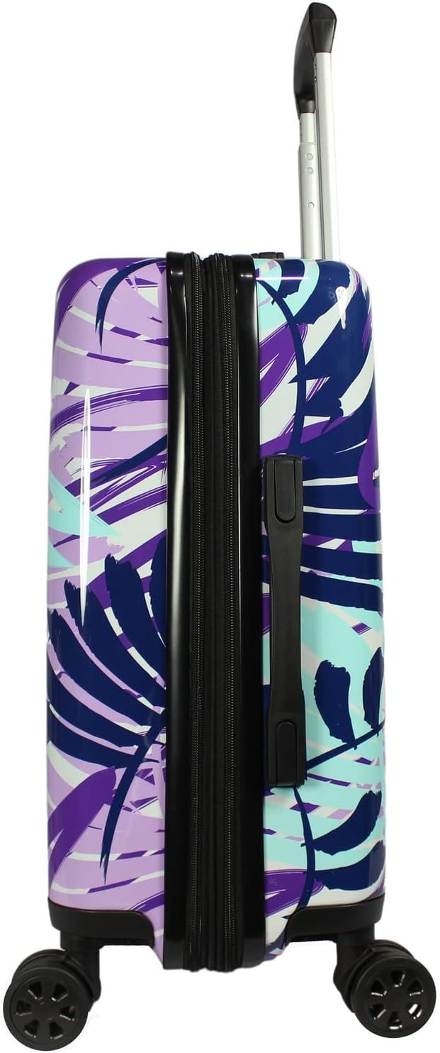 World Traveler Seasons Hardside 2-Piece Carry-On Spinner Luggage Set, Tropical Leaves (WT280-2-TROPICAL LEAVES)