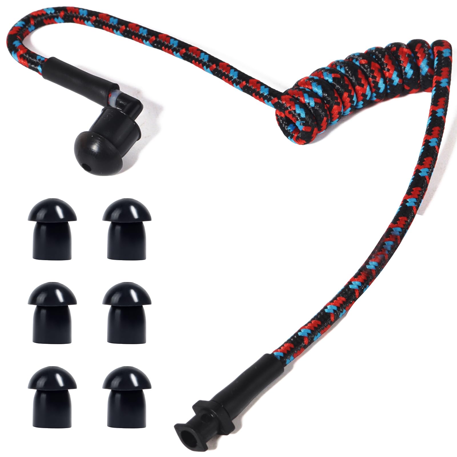 HYS Tubo acústico de Nailon. Accesorios para radiocomunicaciones, para Auriculares de policía de Seguridad (Negro) — view 8