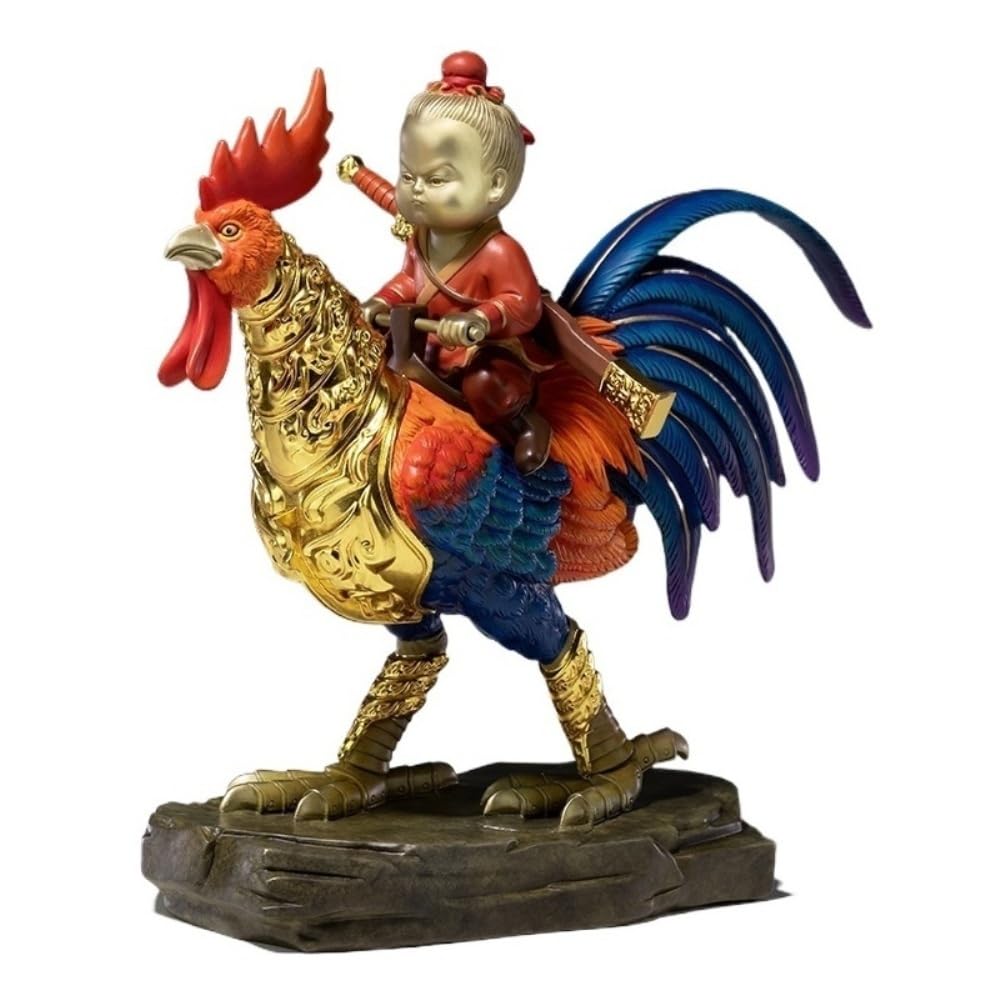 CHICKEN Bronze Living Room Ornaments Creative Colored Copper Ornaments Home Living Room Office Desktop Statue Decoration Chinese Crafts Ornaments to Attract Wealth
