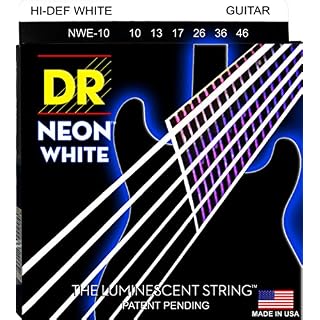 DR String NWE-10 Neon White Jeu de cordes pour guitare electrique – Image 2