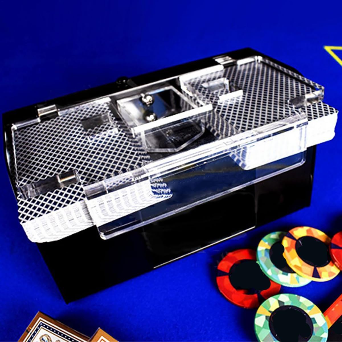 Automatic Cards Shuffler 1-2 Decks Poker Card Shuffling Machine,Poker Machine,Automatic Electronic Card Shuffler,Poker Playing Tool