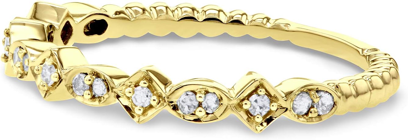 Kobelli Fashion Diamond Ring 10k Yellow Gold