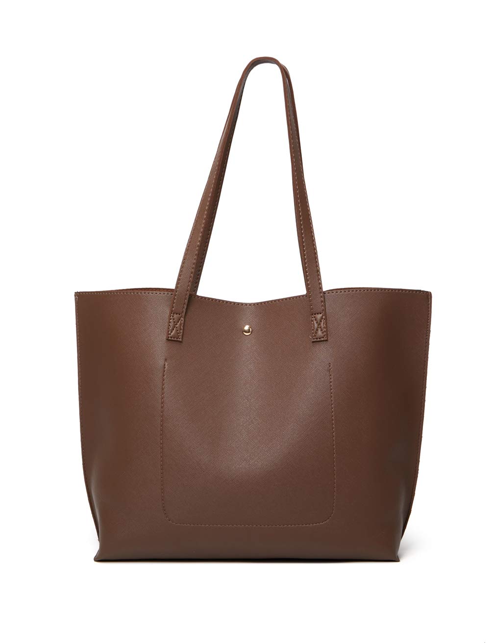 Dreubea Women's Soft Faux Leather Tote Shoulder Bag from, Big Capacity Tassel Handbag