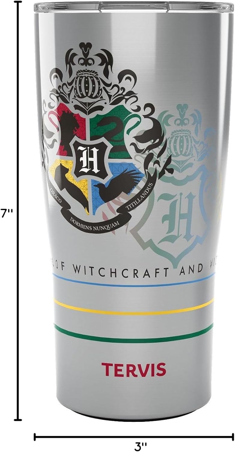 Tervis Traveler Harry Potter Hogwarts Alumni Triple Walled Insulated Tumbler Travel Cup Keeps Drinks Cold & Hot, 20oz, Stainless Steel - Image 9