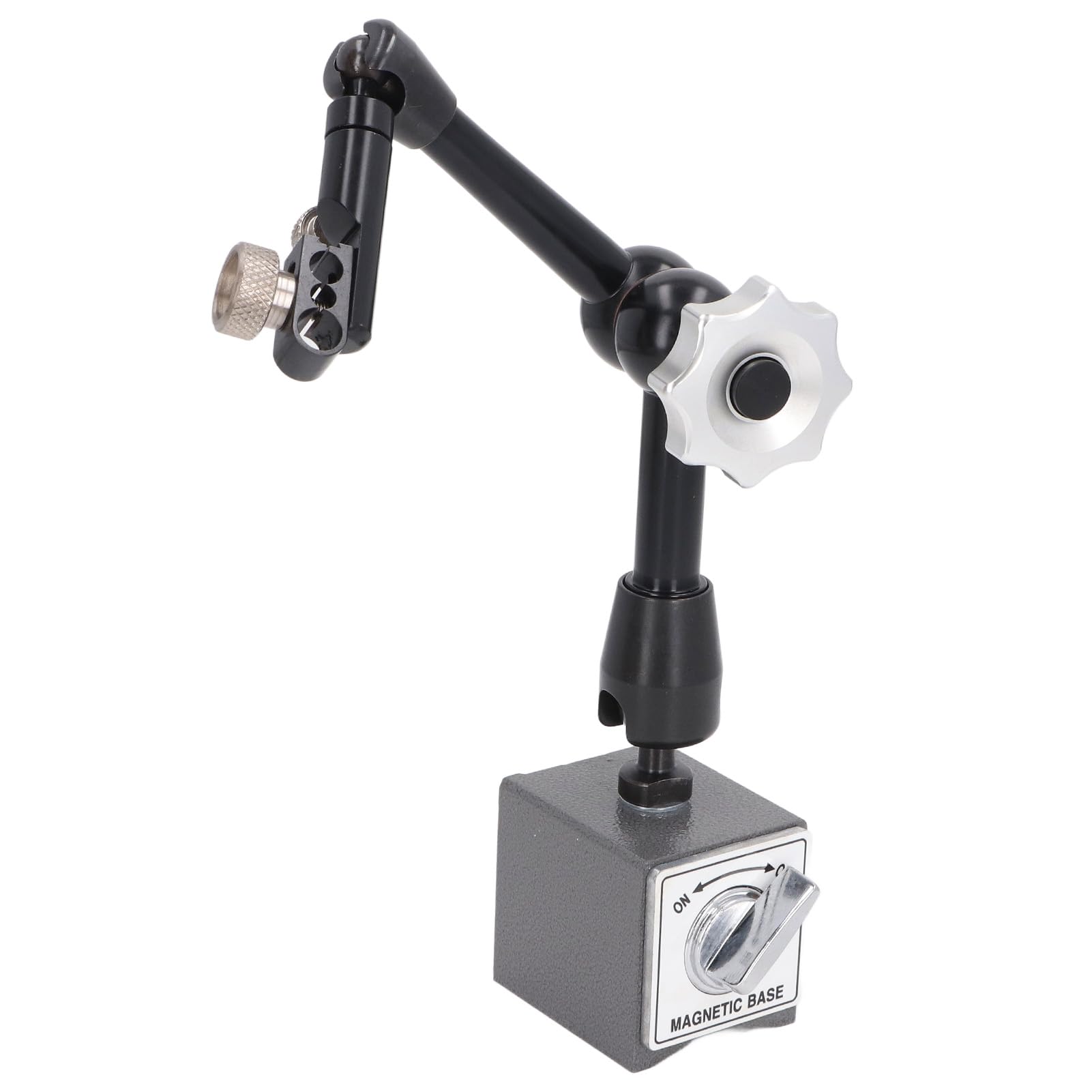 Soporte de base magnética universal Brazo flexible de alta resistencia ajustable Soporte de permanente para mecanizar piezas de trabajo Calibración de equipos de medición