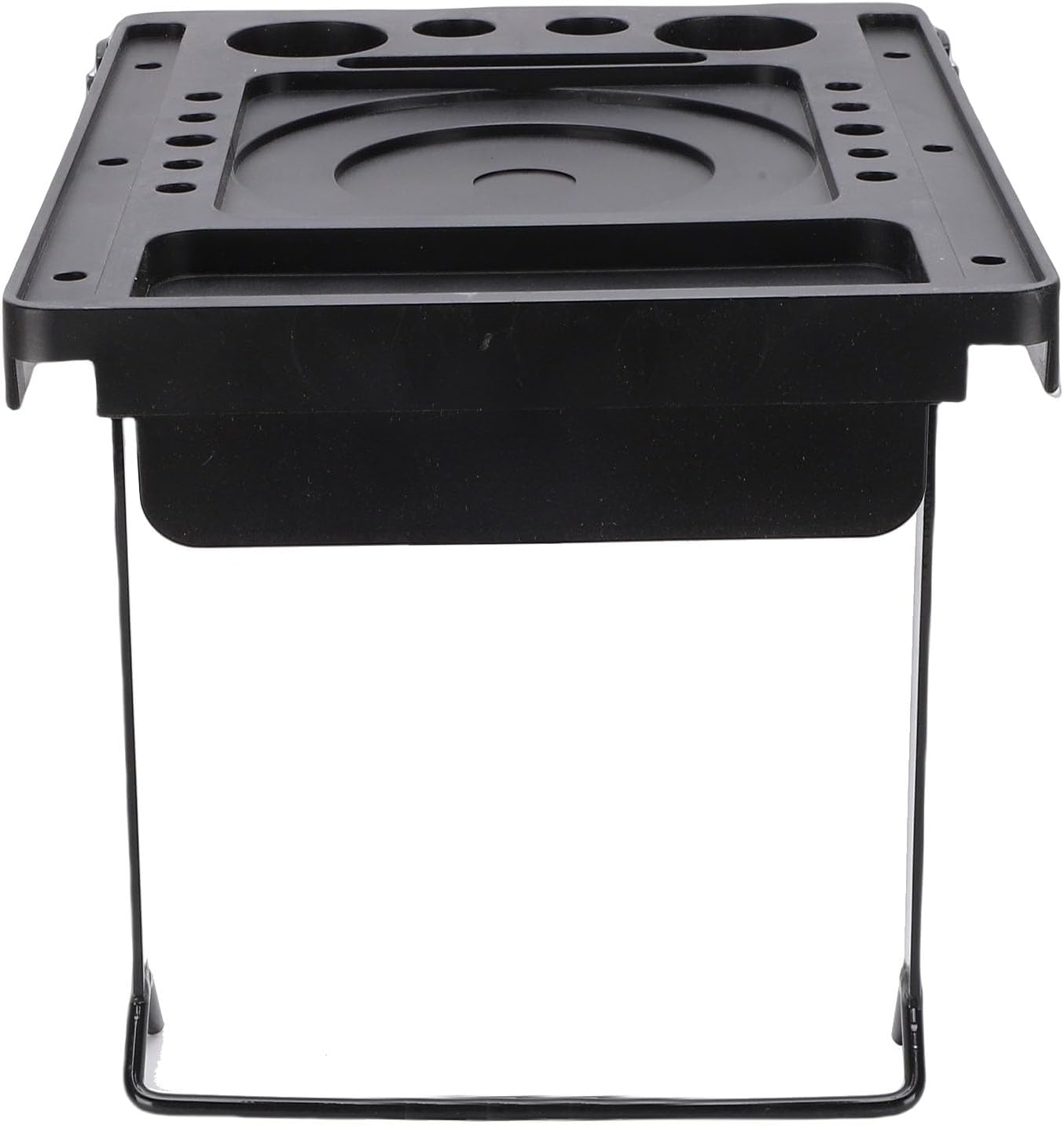 AUNMAS Folding Step Ladder Platform, Ladder Work Platform Extension for Household Home Office, Heavy Duty Iron Sturdy A Frame (Iron 2)