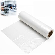 tonchean 200ft x 25in Lay Flat Poly Tubing Roll Heavy-Duty Plastic Tubes Flexible Ventilation Duct for Blower, Fan, HVAC, Temporary Airflow, Dust & Fume Removal, Fits 8 and 16 Blowers