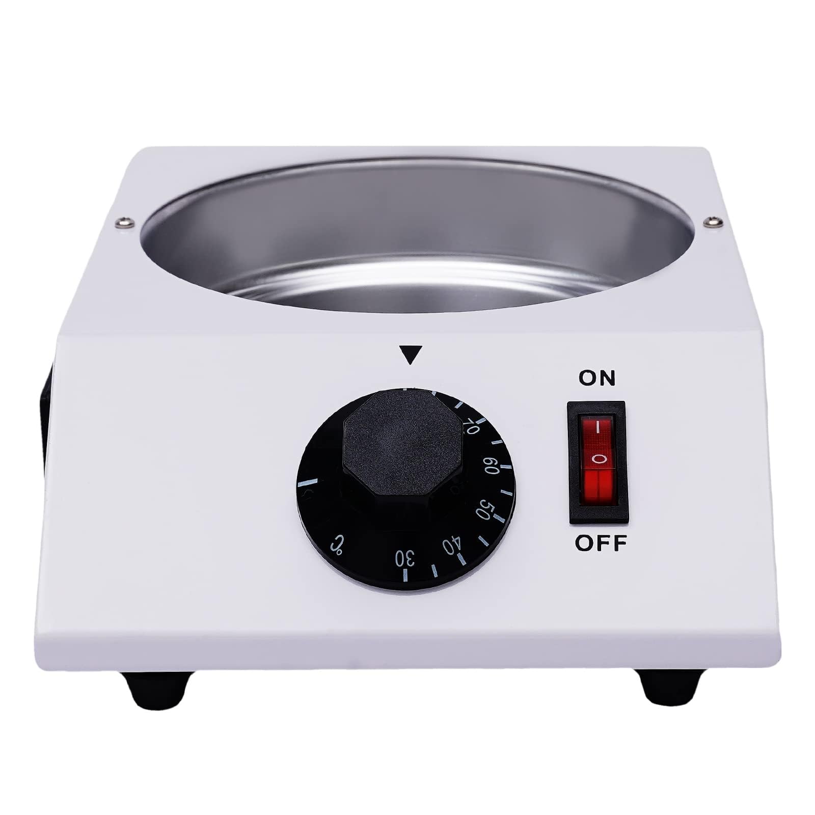 Machine à Tempérer & Fondre le Chocolat 40W, Fondu Électrique de Bureau 30-85°C Marmite Aluminium Anti-adhésive avec Couvercle & Poignée pour Pâtisserie Maison, Café & Traiteur