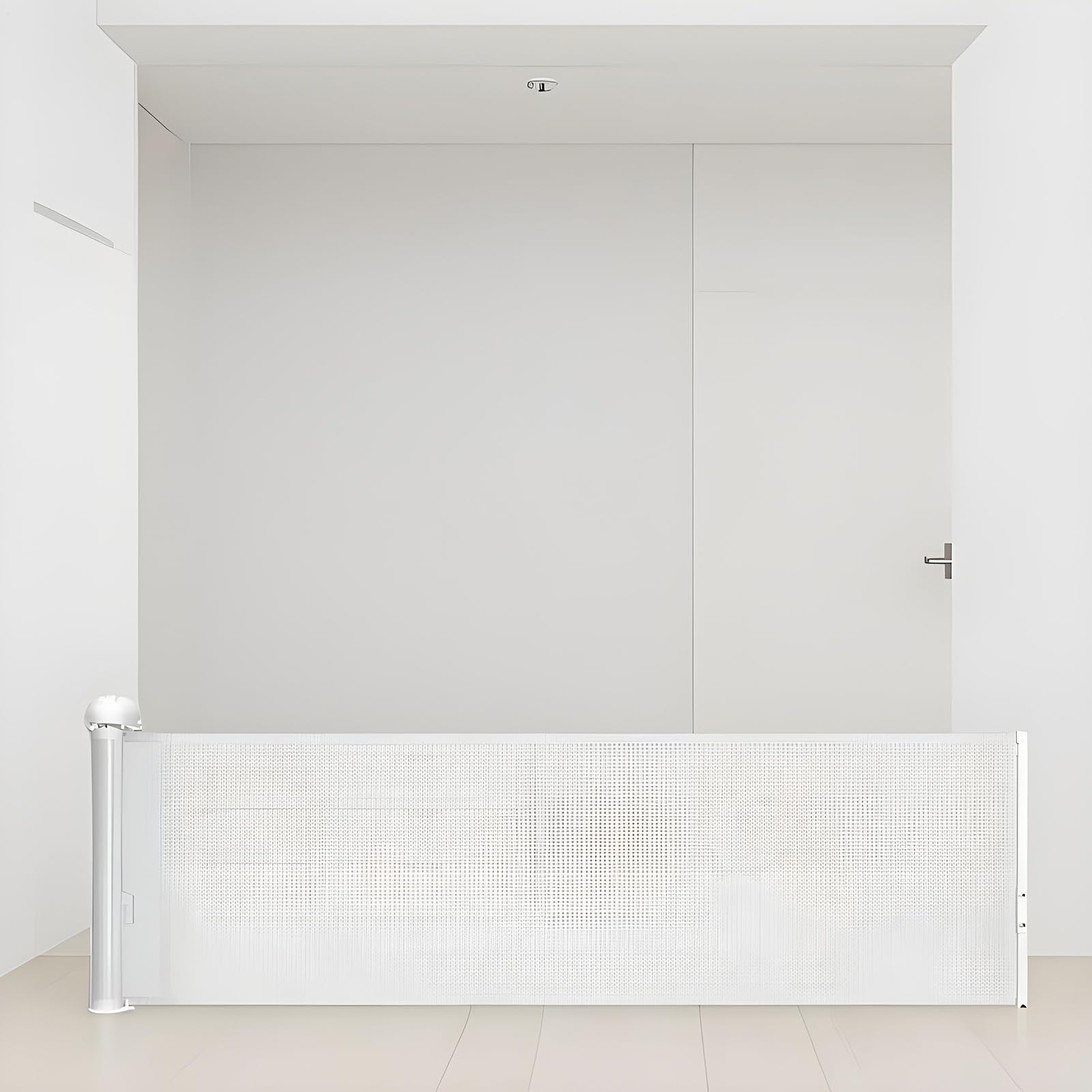 Barrera Plegable Para Mascotas Cerco De Seguridad 45x150cm | Protección Retráctil Interior Para Entradas Interiores y Exteriores Niños Cachorros